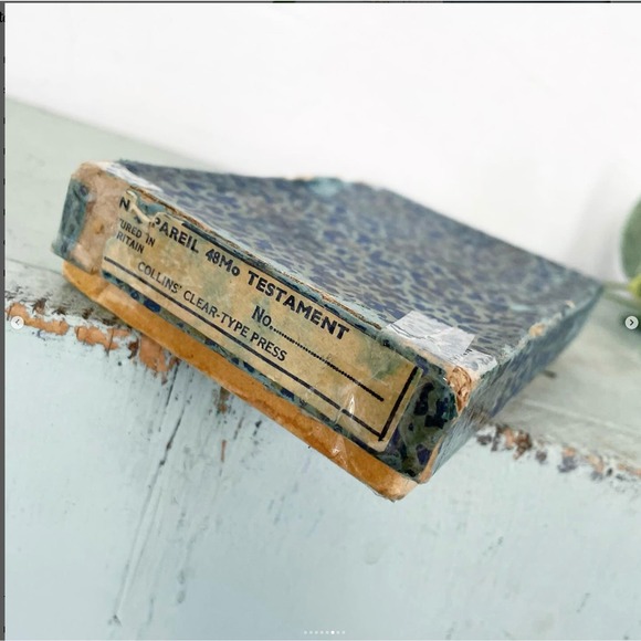 Vintage New Testament Miniature Pocket Bible Box Printed Great Britain 1937 - Picture 6 of 8